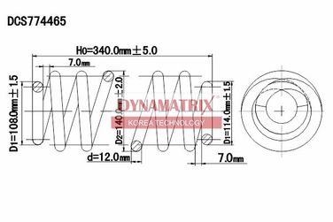 DYNAMATRIX DCS774465 Пружина подвески | перед | - 1