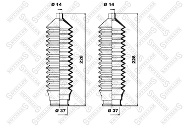 Stellox 14-71011-SX Пыльник рейки рулевой Ford , Mazda | перед | - 1