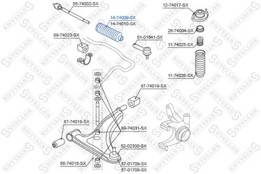 Stellox 14-74009-SX Пыльник рейки рулевой Nissan Micra II 9 - 2