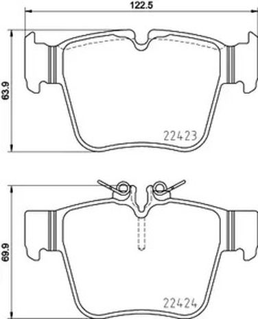 Brembo P 50 133 Колодки тормозные дисковые | зад | - 1
