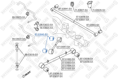 Stellox 87-53040-SX С/б зад. продол. рычага верхн. KIA Sore | перед прав/лев | - 1