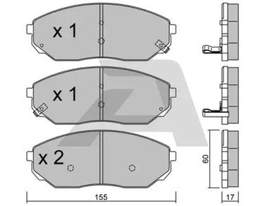 Aisin BPKI-1903 Комплект тормозных колодок - 1