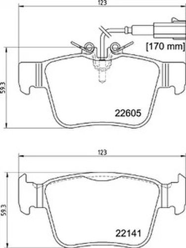 Brembo P 23 180 Комплект тормозных колодок | зад | - 1