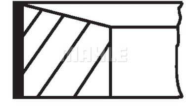 Knecht 640 RS 00115 0N1 Комплект колец - 2