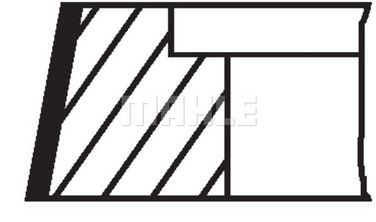 Knecht 640 RS 00115 0N1 Комплект колец - 3