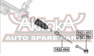 Asva 1921-004 Наконечник рулевой тяги ZF | перед лев | - 2