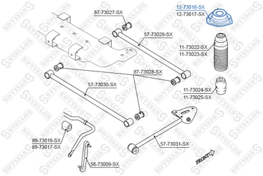 Stellox 12-73016-SX Опора амортизатора зад. Daewoo Lacetti - 1