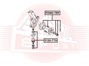 Asva 2120-TT9 Опора шаровая нижнего рычага | перед прав/лев | - 2