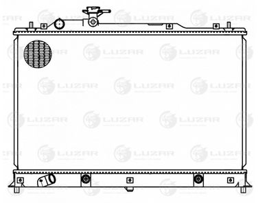Luzar LRc 251LL Радиатор охл. для а/м Mazda cx-7 (07-) - 3