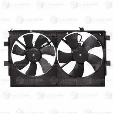 Luzar LFK 1104 Э/вентиляторы охл. с кожухом (2 вент.) для а/м Mitsubishi Lancer x (07-)/Outlander XL (07-)  - 1
