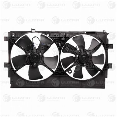 Luzar LFK 1104 Э/вентиляторы охл. с кожухом (2 вент.) для а/м Mitsubishi Lancer x (07-)/Outlander XL (07-)  - 2