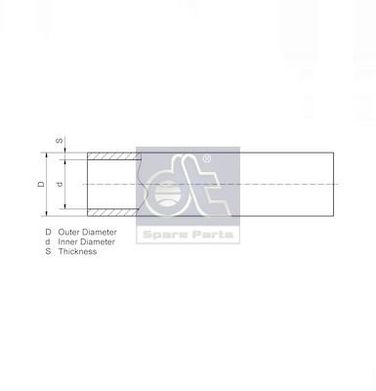 DT Spare Parts 9.86004 Трубопровод - 4