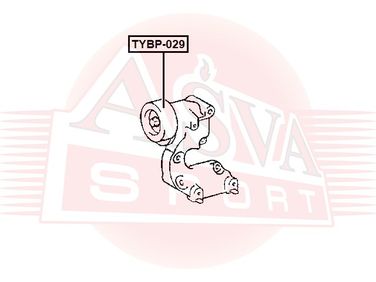 Asva TYBP-029 Ролик натяжной навесного оборудования | перед | - 2