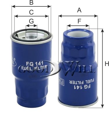 GoodWill FG 141 Фильтр топливный - 2