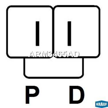 Krauf ARM3465AD Регулятор генератора - 3