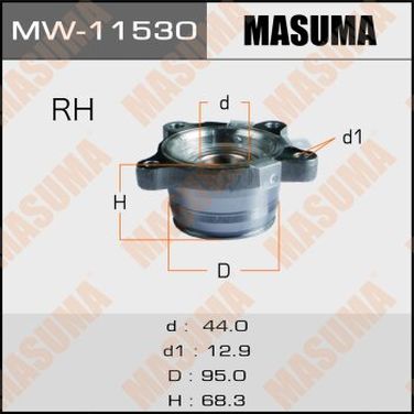 Masuma MW-11530 Ступичный узел masuma rear land cruiser prado/ gdj150l RH (with abs) | зад прав | - 1