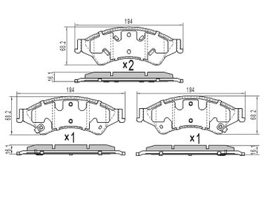SAT ST-1723538 Колодки тормозные передние ford ranger 11- - 1
