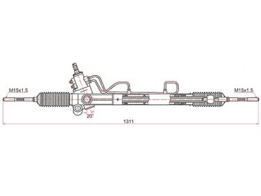SAT ST4425006120 Рейка рулевая toyota camry/lexus es300 96-00 LHD - 1