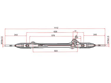 SAT ST-45510-42020 Рейка рулевая Toyota rav4 05- RHD - 1