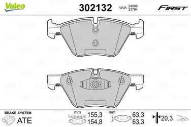 Valeo 302132 Колодки тормозные | перед | - 2