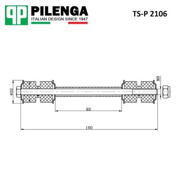 Pilenga TS-P 2106 Стойка стабилизатора |перед прав/лев | - 2