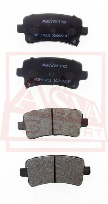 Akyoto AKD-18202 Колодки тормозные дисковые задние - 1