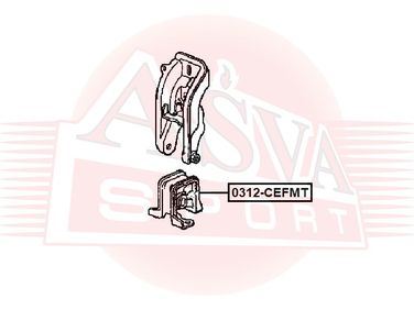 Asva 0312-CEFMT Подушка двигателя | перед | - 2