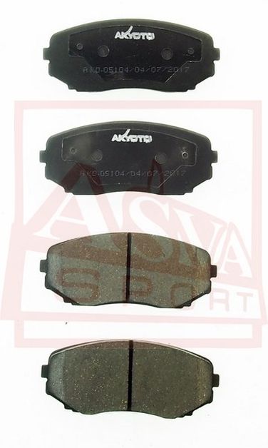 Akyoto AKD-05104 Колодки тормозные передние - 1