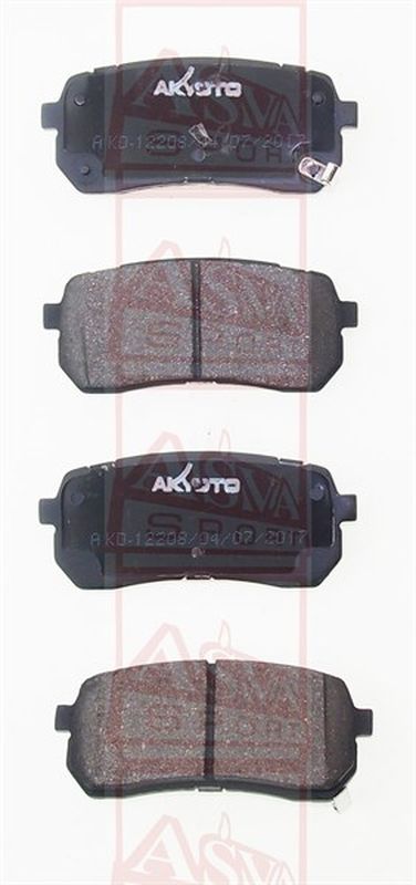 Akyoto AKD-12208 Колодки тормозные задние - 2