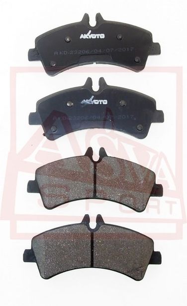 Akyoto AKD-23206 Колодки тормозные задние - 1