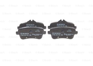 Bosch 0 986 494 783 Колодки тормозные дисковые | зад | - 2