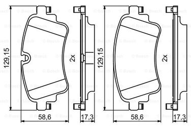 Bosch 0 986 494 833 Колодки тормозные дисковые | зад | - 1