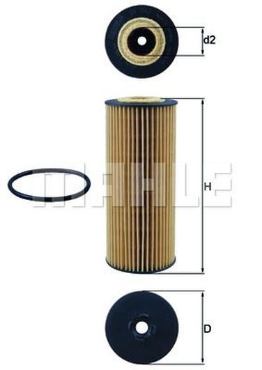 Knecht OX 1162D Фильтр масляный (вставка) - 1