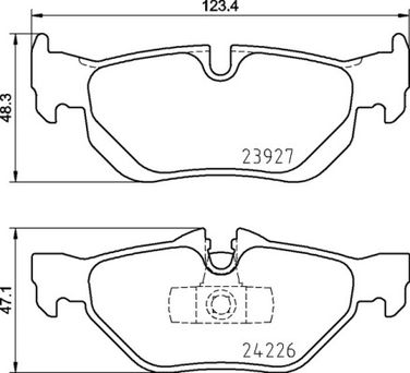 Brembo P 06 105 Колодки тормозные дисковые | зад | - 2