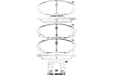 Brembo P 30 095 Колодки тормозные дисковые | перед | - 2
