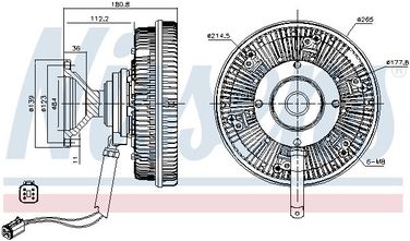 Nissens 86185 Сцепление - 1