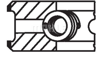 Mahle 028 RS 10120 0N0 Колец поршневых комплект - 1