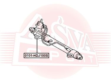 Asva 0101-HDJ100S Сайлентблок рулевой рейки | перед | - 2