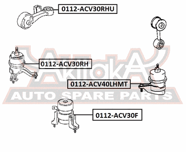Asva 0112-ACV40LHMT Подушка двигателя МТ | лев | - 2
