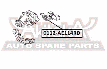 Asva 0112-AE114RD Подушка дифференциала | зад прав/лев | - 2