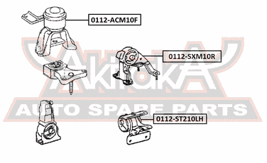 Asva 0112-ST210LH Подушка двигателя | перед лев | - 2