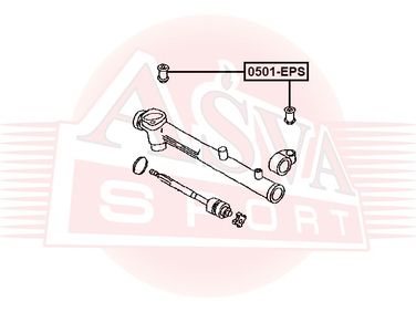 Asva 0501-EPS Сайлентблок рулевой рейки | перед | - 2
