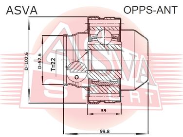 Asva OPPS-ANT Шрус карданного вала - 2
