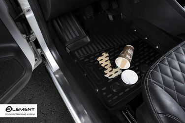 Autofamily ELEMENT2062B10 Коврик в багажник подходят для hyundai Creta (I, Ip), 2016-2021, внед, 1 шт. (полиуретан)   Хендай Крета - 6