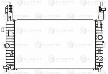 Luzar LRc 2131 Радиатор охл. для а/м Opel Meriva a (03-) 1.4i/1.6i/1.8i - 3