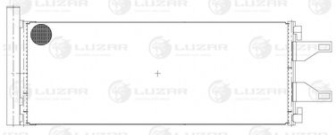 Luzar LRAC 1680 Радиатор кондиц. для а/м Fiat Ducato/PSA Boxer/Jumper (06-) (lrac 1680) - 3