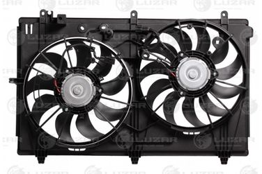 Luzar LFK 1162 Э/вентиляторы охл. c кожухом (2 вент.) для а/м Mitsubishi Outlander (12-) 2.0i/2.4i - 2