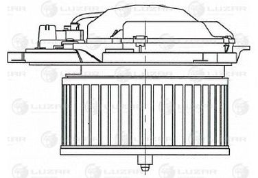 Luzar LFh 15166 Э/вентилятор отоп. для а/м Mercedes-Benz ML (w166) (11-)/gl (w166) (12-) - 3