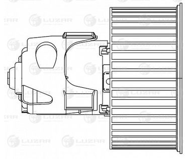 Luzar LFh 26F1 Э/вентилятор отоп. для а/м BMW 5 (f10) (10-) - 3