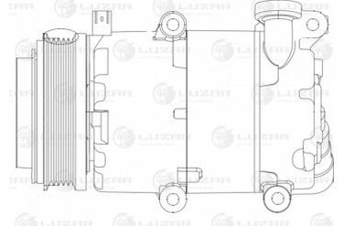 Luzar LCAC 1020 Компрессор кондиц. для а/м Ford Focus II (05-) 1.8i/2.0i - 3